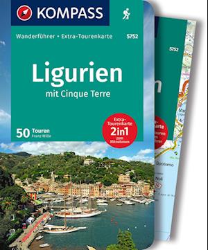 Cover for Mair-Dumont / Kompass · Kompass Wanderführer: Ligurien mit Cinque Terre, Kompass Wanderführer + Extra-Tourenkarte 5752 (Hæftet bog) (2022)