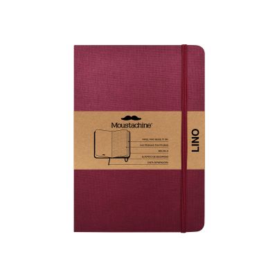 Cover for Moustachine · Moustachine Classic Linen Large Burgundy Dotted Hardcover (Book) (2024)