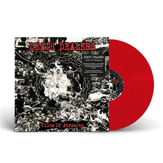Cover for Death Dealers · Files of Atrocity (Red Vinyl) (LP) [Coloured edition] (2021)