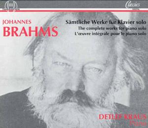 Complete Works for Solo Piano - Brahms / Kraus,detlef - Música - THOR - 4003913123510 - 1 de julho de 1997