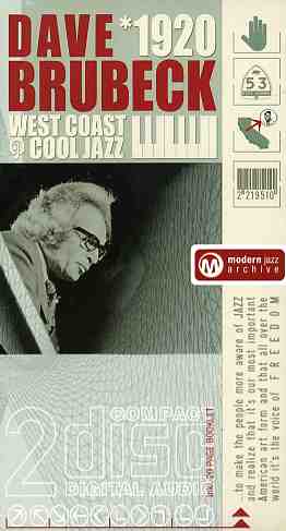 Modern Jazz Archive - Dave Brubeck. - Musik - MEMBRAN - 4011222219510 - 29. april 2014