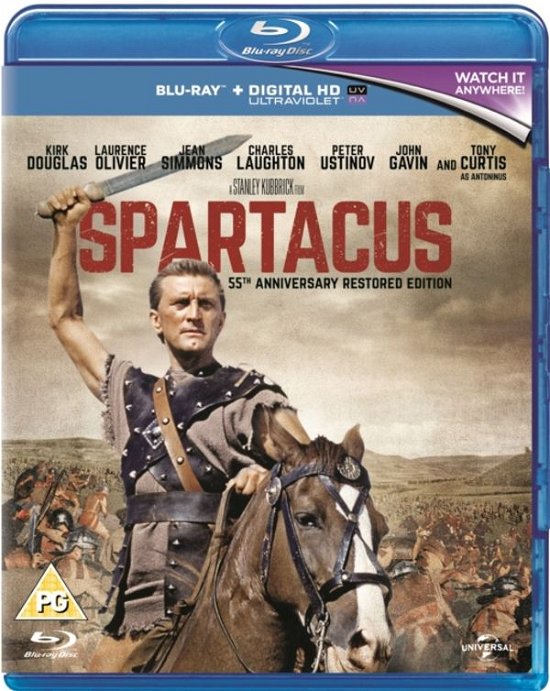 Cover for Kirk Douglas · Spartacus (Blu-ray) [55th Anniversary Restored edition]