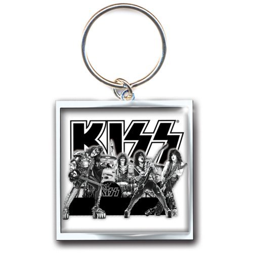 KISS Keychain: Graphite Band (Photo-print) - Kiss - Merchandise - Epic Rights - 5055295337510 - 24. Oktober 2014