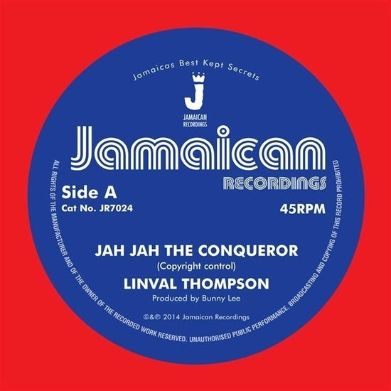 Cover for Linval Thompson · Jah Jah The Conqueror (LP) (2023)