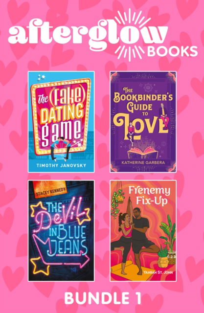 Cover for Katherine Garbera · Afterglow Books Bundle 1: The Bookbinder's Guide to Love (WiCKed Sisters) / The (Fake) Dating Game / The Devil in Blue Jeans / Frenemy Fix-Up (Book pack) (2024)