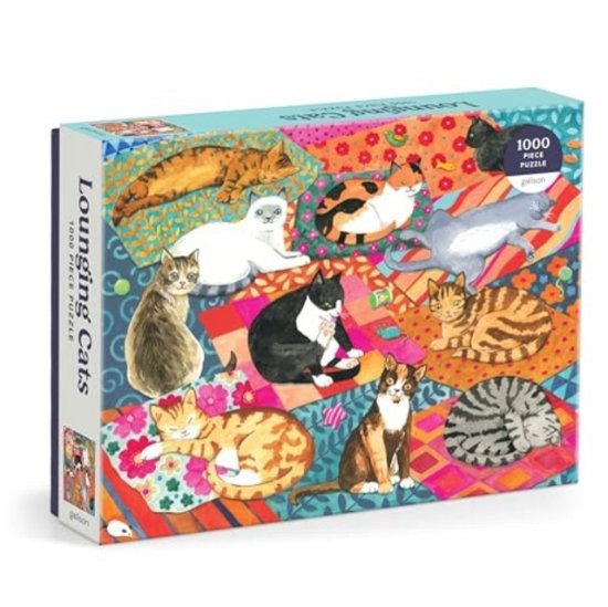 Cover for Galison · Lounging Cats 1000 Piece Puzzle (GAME) (2024)