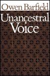 Unancestral Voice - Owen Barfield - Books - Wesleyan - 9780819561510 - September 1, 1986