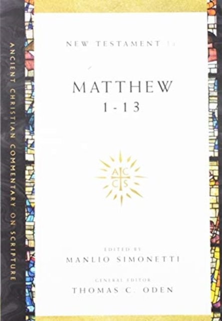 Cover for Manlio Simonetti · Matthew 1–13 (Taschenbuch) (2019)