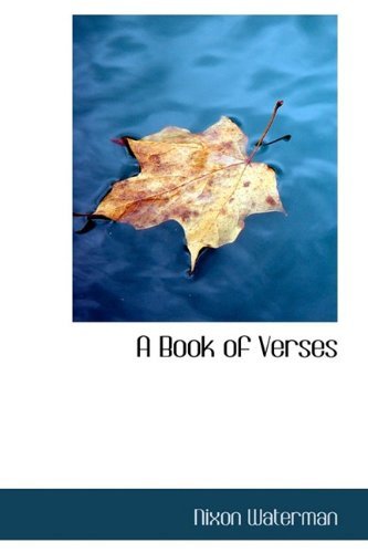 Cover for Nixon Waterman · A Book of Verses (Paperback Book) (2009)
