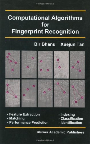 Cover for Bir Bhanu · Computational Algorithms for Fingerprint Recognition - International Series on Biometrics (Hardcover Book) (2003)