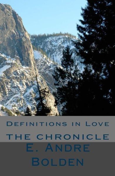 Cover for Mr E Andre Bolden · Definitions in Love: the Chronicle (Paperback Bog) (2015)