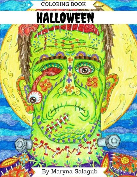 Cover for Maryna Salagub · Halloween coloring book (Paperback Book) (2016)