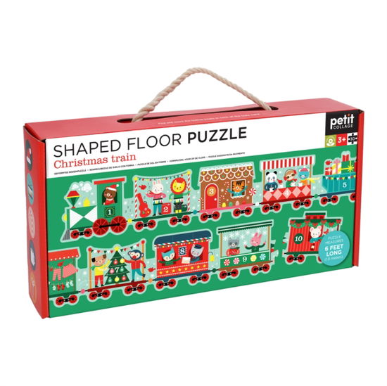 Cover for Petit Collage · Christmas Train Shaped Floor Puzzle (GAME) (2025)