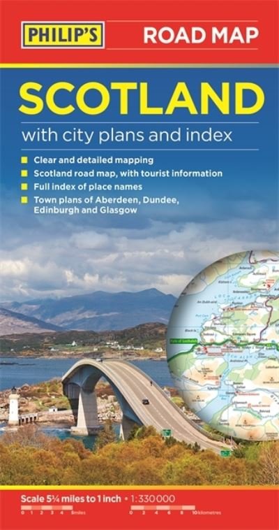 Cover for Philip's Maps · Philip's Scotland Road Map - Philip's Sheet Maps (Kartor) (2021)