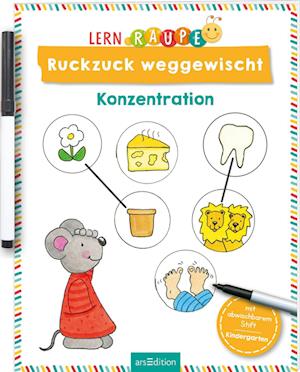 Cover for Angela Wiesner · Lernraupe – Ruckzuck weggewischt! Konzentration (Book) (2025)