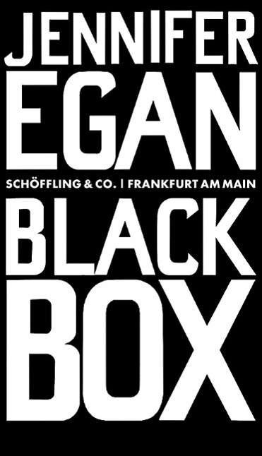 Cover for Egan · Black Box (Book)