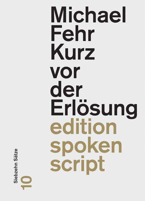 Cover for Fehr · Kurz vor der Erlösung (Book)