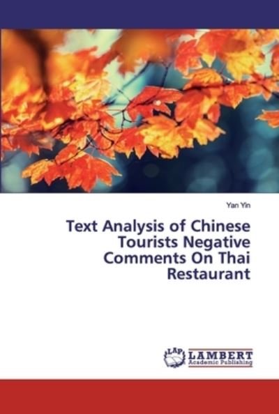 Cover for Yin · Text Analysis of Chinese Tourists N (Bog) (2019)