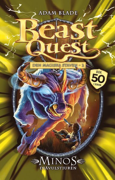 Cover for Adam Blade · Beast Quest Den magiska Staven: Minos : djävulstjuren (Bound Book) (2017)