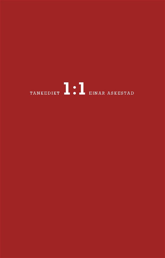 Cover for Einar Askestad · 1:1 : tankedikt (Book) (2004)