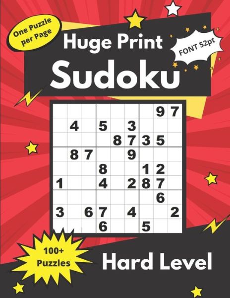 Cover for Somatomint · Huge Print Sudoku Hard level (Paperback Book) (2020)