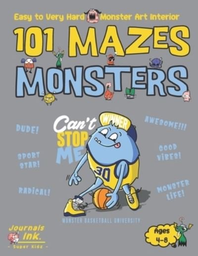Cover for Sk · Monster Maze Book for Kids Ages 4-8 (Pocketbok) (2020)