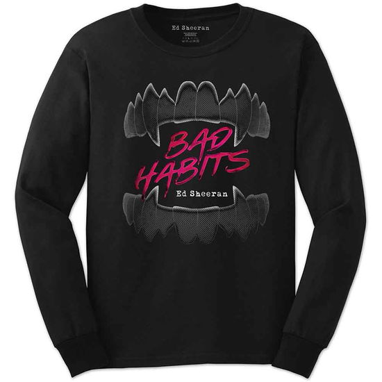 Cover for Ed Sheeran · Ed Sheeran Unisex Long Sleeve T-Shirt: Bad Habits (CLOTHES)