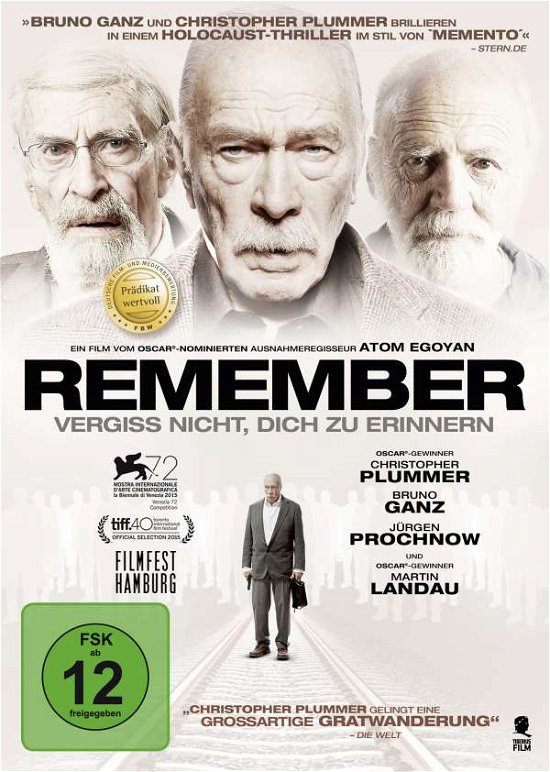 Cover for Atom Egoyan · Remember - Vergiss nicht, dich zu erinnern (DVD) (2016)