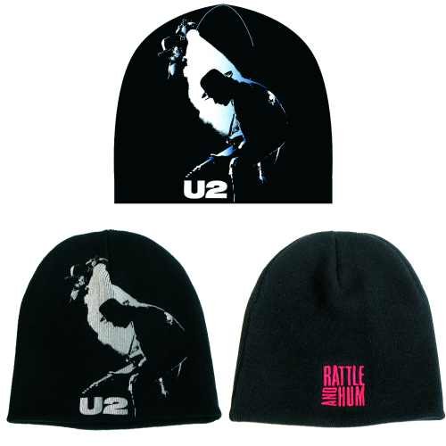 Cover for U2 · U2 Unisex Beanie Hat: Rattle &amp; Hum (Klær) [Black - Unisex edition] (2012)