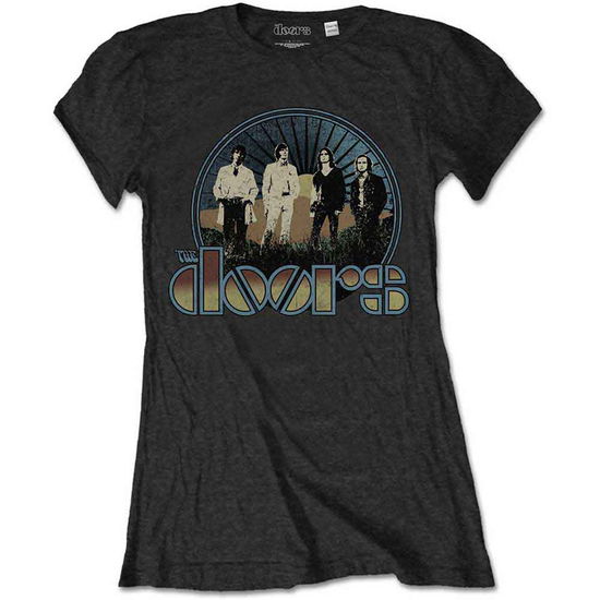 Cover for The Doors · The Doors Ladies T-Shirt: Vintage Field (Black) (T-shirt) [size S] [Black - Ladies edition] (2020)