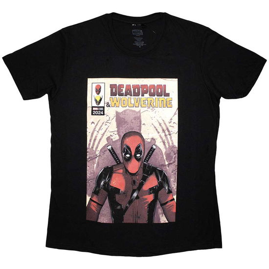 Cover for Marvel Comics · Marvel Comics Unisex T-Shirt: Deadpool &amp; Wolverine Comic Cover (Black) (T-shirt) [size S] (2024)