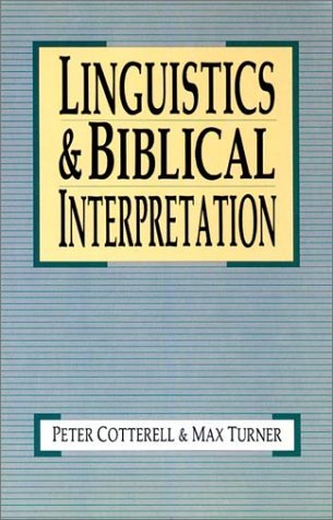 Cover for Max Turner · Linguistics &amp; Biblical Interpretation (Paperback Book) (1989)