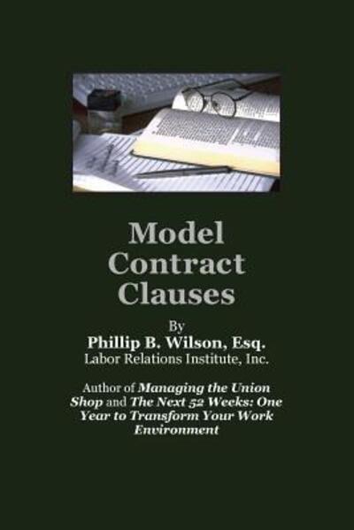 Cover for Phillip B. Wilson · Model Contract Clauses (Paperback Book) (2013)