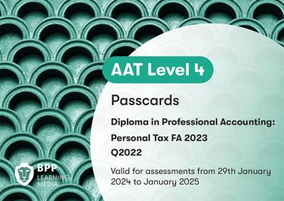 Cover for BPP Learning Media · AAT Personal Tax: Passcards (Spiralbuch) (2023)