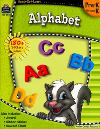 Cover for Teacher Created Resources Staff · Ready-set-learn: Alphabet Prek-k (Ready Set Learn) (Paperback Bog) [Csm Rep edition] (2007)