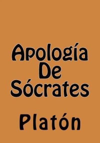 Cover for Platon · Apologia De Socrates (Paperback Book) (2016)