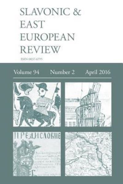 Cover for Martyn Rady · Slavonic &amp; East European Review (94 (Pocketbok) (2016)