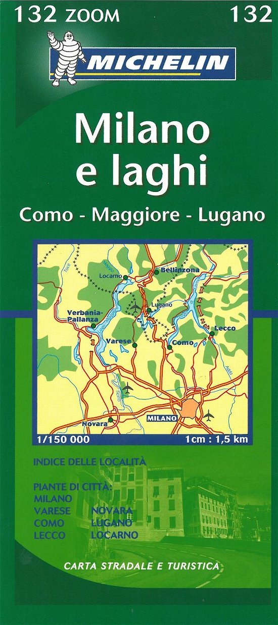 Michelin Regional Maps: Milano e laghi - Michelin - Bøger - Michelin - 9782067116511 - 30. maj 2005