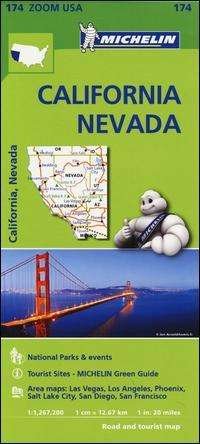 Cover for Michelin · California Nevada - Zoom Map 174: Map (Landkart) (2014)