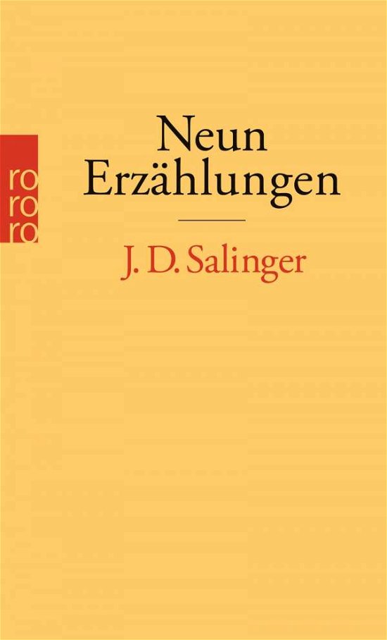 Cover for J. D. Salinger · Rororo Tb.25151 Salinger,neun Erzählun (Bok)