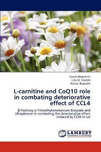 Cover for Asmaa Bayoumi · L-carnitine and Coq10 Role in Combating Deteriorative Effect of Ccl4: -hydroxy--trimethylammonium Butyrate and Ubiquinone in Combating the Deteriorative Effect Induced by Ccl4 in Rat (Paperback Bog) (2012)