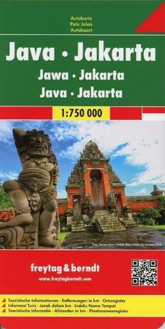 Java  Jakarta Road Map 1:750 000 - Freytag-berndt Und Artaria Kg - Książki - Freytag-Berndt - 9783707914511 - 1 grudnia 2015