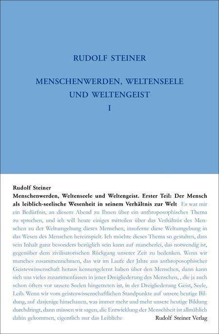 Cover for Steiner · Menschenwerden, Weltenseele und (Book)