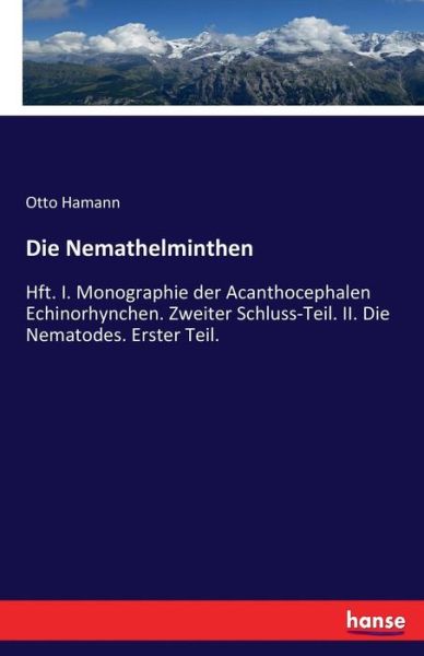 Cover for Hamann · Die Nemathelminthen (Book) (2017)