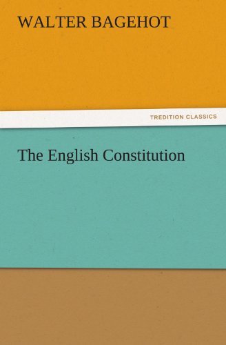 Cover for Walter Bagehot · The English Constitution (Tredition Classics) (Pocketbok) (2011)