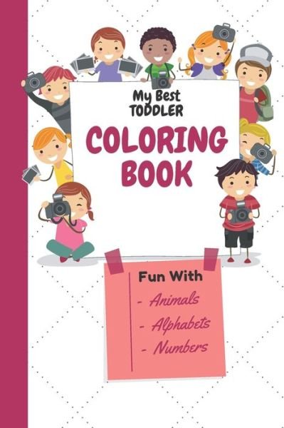 Cover for Roqm Coloring Books · My Best Toddler coloring book fun with -Animals -Alphabets -Letters (Pocketbok) (2021)