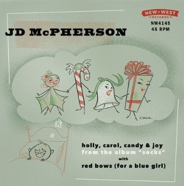 Holly, Carol, Candy & Joy / Red Bows (For A Blue Girl) (INDIE ONLY / SNOW GLOBE COLORED VINYL) - JD McPherson - Musik - New West Records - 0607396414512 - 29. november 2019