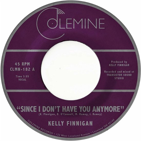 Cover for Kelly Finnigan · Since I Don't Have You Anymore (7&quot;) (2020)