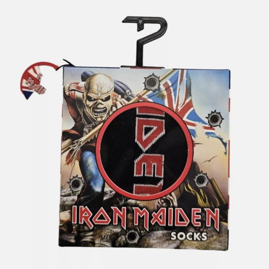 Iron Maiden Crew Socks In Gift Box (one Size) (Apparel General) - Iron Maiden - Produtos - IRON MAIDEN - 0841657007512 - 30 de abril de 2024