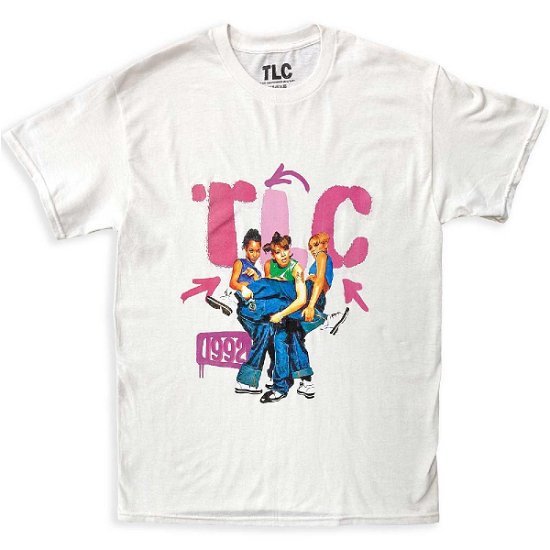 TLC Unisex T-Shirt: Kicking Group - Tlc - Mercancía -  - 5056561093512 - 
